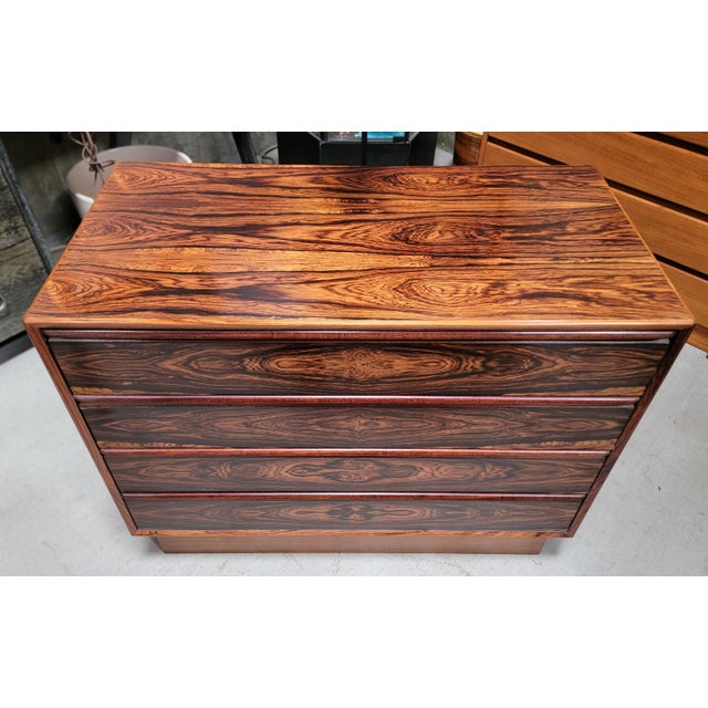 Mid-Century Modern Rosewood Dresser by Westnofa Sweden 1960's For Sale - Image 3 of 15