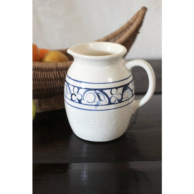 Dedham Style Rabbit Pitcher For Sale - Image 4 of 12