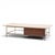 Mid-Century Modern Paul McCobb for Calvin Mid Century Travertine and Brass Coffee Table For Sale - Image 3 of 9