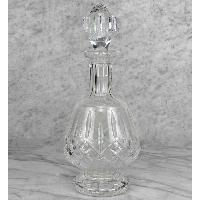 Victorian Antique 12" Victorian Crystal Liquor Decanter W/ Stopper For Sale - Image 3 of 9