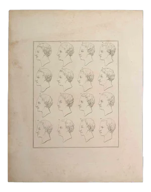 Thomas Holloway, Profiles of Man, Etching, 1810