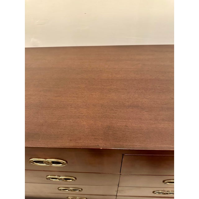 Wood 1950s Michael Taylor Gor Henredon 9 Drawer Dresser For Sale - Image 7 of 12