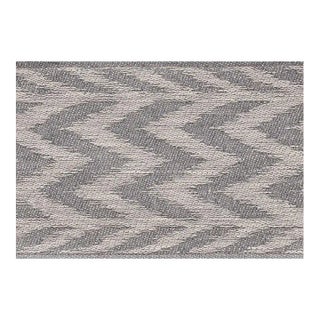 Schumacher Chevron Woven Tape in Grey For Sale