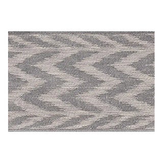 Schumacher Chevron Woven Tape in Grey For Sale