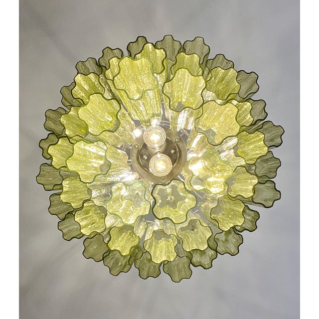 Mid-Century Modern Murano Glass Three-Tier Tube Chandelier, 1990s For Sale - Image 13 of 15