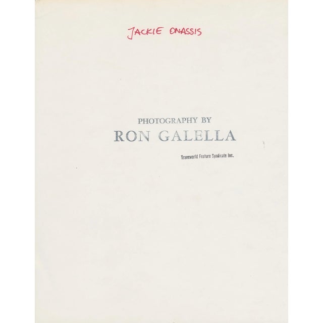 Jackie Onassis, Black and White Photograph, 1960s For Sale - Image 3 of 4