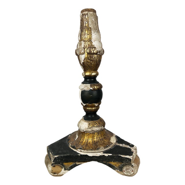 Large Salvaged Gilt Wood Fragment, 1700s For Sale