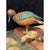 Vintage American folk art sculpture featuring a hand-carved and painted wooden duck family, mounted on a shared wooden...