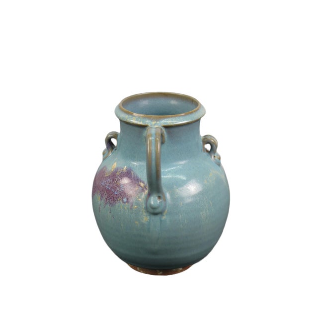 Blue and Purple Ceramics Water Jar For Sale In Greensboro - Image 6 of 9