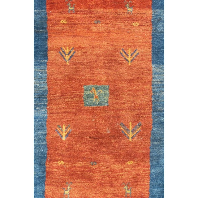 Fine Vintage Tribal Persian Gabbeh Rug 6'3'' X 9'3'' For Sale In New York - Image 6 of 12