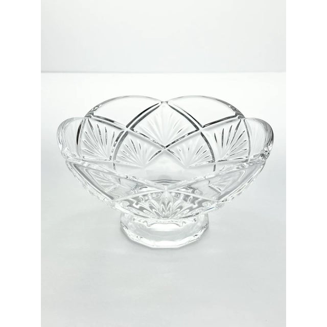 Waterford Crystal Waterford “Evie” Crystal Scalloped Footed Dish Bowl For Sale - Image 4 of 9
