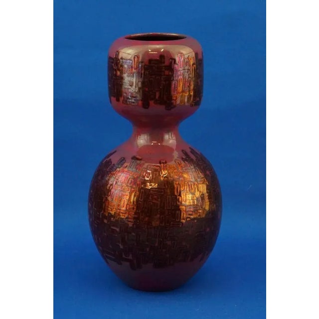 Modern Futuristic Ceramic Double-Bulb Vase by Ivo Sassi, Italy, 1950s For Sale - Image 3 of 18