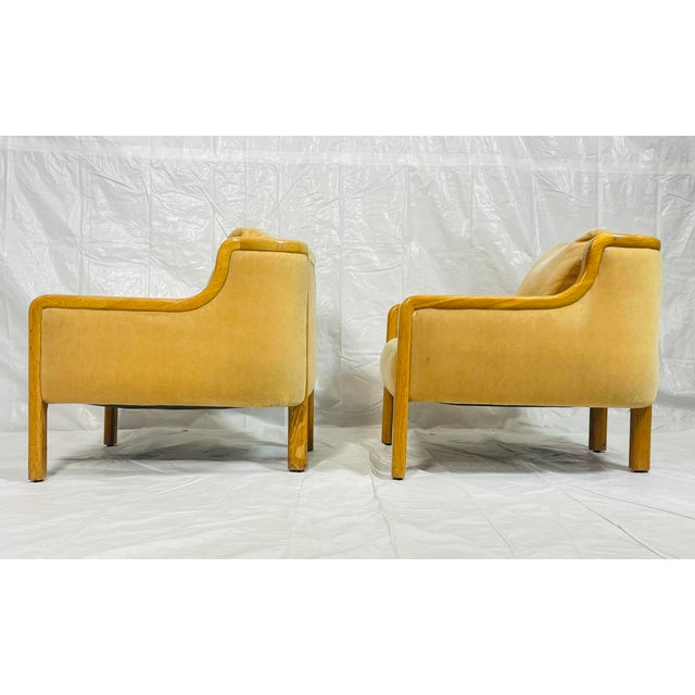 1970s Pair of Mid-Century Modern Lounge Chairs by Monteverdi-Young, Los Angeles 1977 For Sale - Image 5 of 18