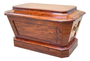 English Regency Mahogany Sarcophagus-Shaped Wine Cooler, 1830s