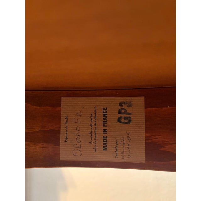 1980s Grange Made in France Cherrywood Oval Dining Extension Table For Sale - Image 9 of 9