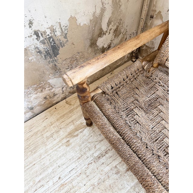 Rope Bench by Adrien Audoux & Frida Minet, 1950s For Sale - Image 9 of 18