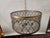 Vintage Drum Trellis Chandlier 5 Light Gold Leaf For Sale - Image 9 of 9