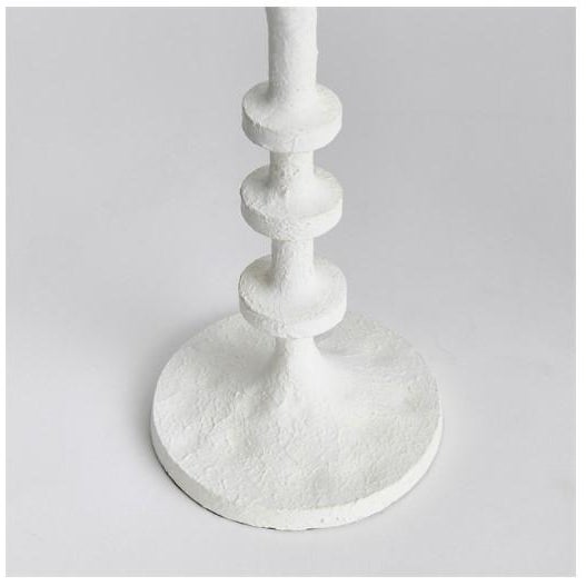 2020s White Abacus Petite Candle Stands - Set of 2 For Sale - Image 5 of 5