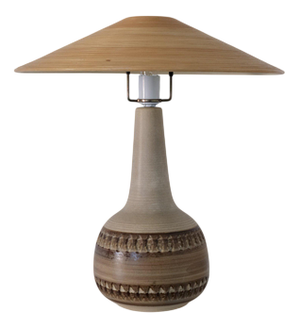Stoneware Table Lamp from Søholm, Denmark, 1960s