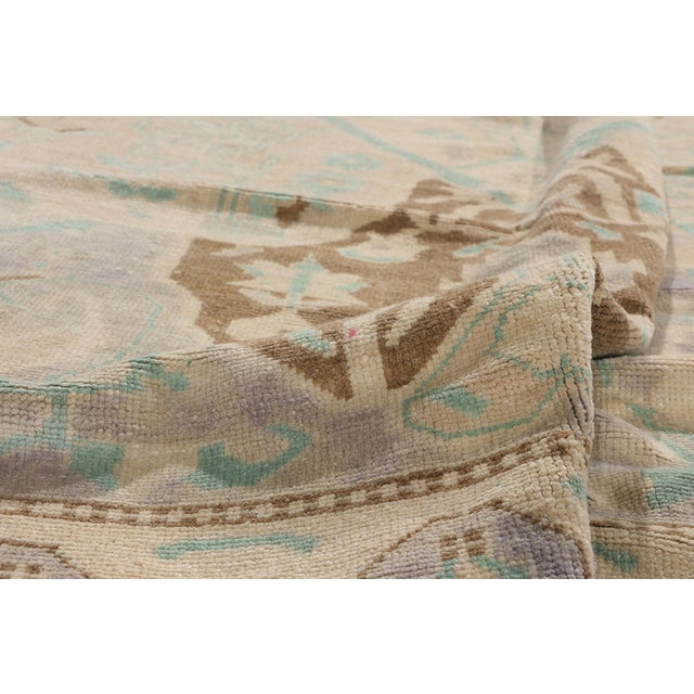 Vintage Turkish Oushak Rug, 05'08 X 08'07 For Sale In Dallas - Image 6 of 10