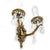 Metal Empire Crystal Two-Armed Wall Lamp, 1970s For Sale - Image 7 of 8