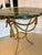 Stone Antique Italian Gilt Metal and Verde Marble Tassel Side Tables, 1920, Set of 2 For Sale - Image 7 of 14