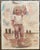 Watercolor of a dock worker by Peter Anthony Delfino (Verdi) (1915 - 1987) circa 1950s. Signed lower right, original label...