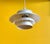 A classic vintage Danish white multiple layer small pendant lamp.