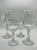 1980s “Chivalry” Textured Wine Glasses- A Pair For Sale - Image 9 of 9
