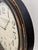 Late 20th Century Late 20th Century Oversized Distressed Black-Brown French Hotel-Style Wall Clock For Sale - Image 5 of 6
