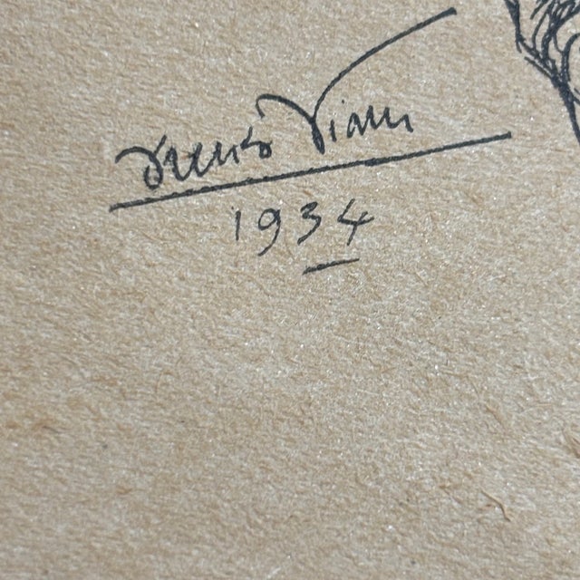Lorenzo Viani, Reclining Figures 1934, Lithograph For Sale - Image 3 of 11