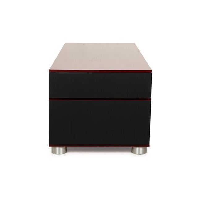 Spectral Wooden Sideboard in Red, Brown & Black For Sale - Image 11 of 15