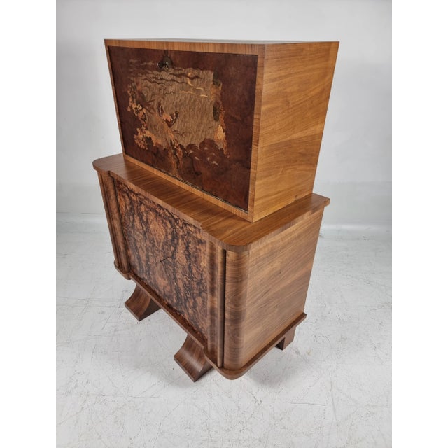 Art Deco Cabinet Bar, 1940s For Sale - Image 6 of 13