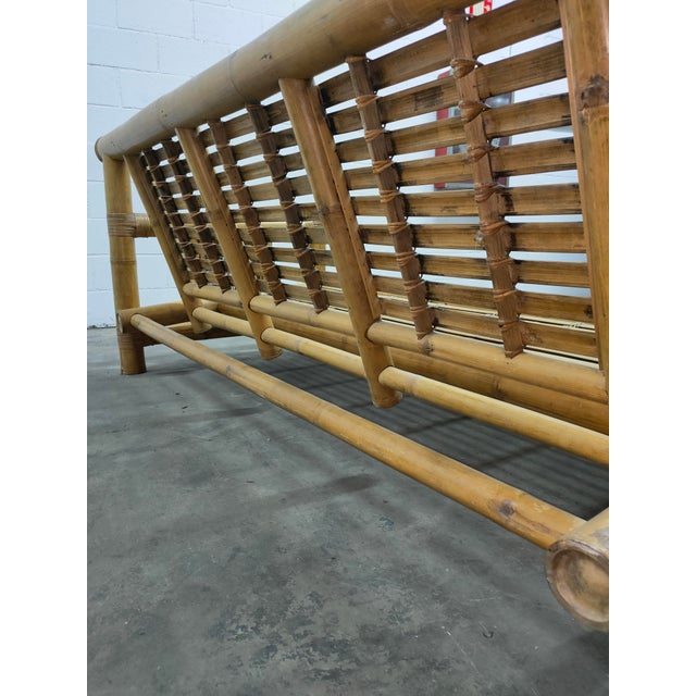 Mid-Century Bamboo Cama Sofa For Sale - Image 6 of 15