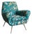 Gigi Radice Armchair in Dedar Silkbird For Sale