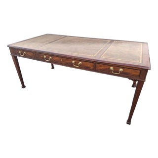 1940's Traditional Style Executive Writing Desk by Baker Furniture Company "Collectors Edition" For Sale
