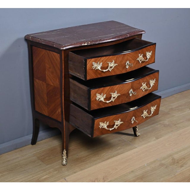 Small Marquetry Commode, 1850s For Sale - Image 5 of 18
