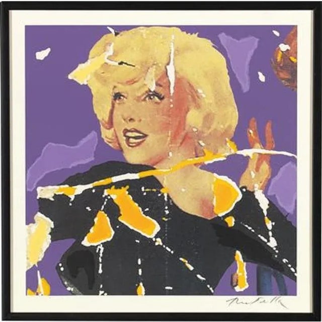 Mimmo Rotella: Marilyn, the Faces, Silkscreen and Collage For Sale - Image 3 of 6