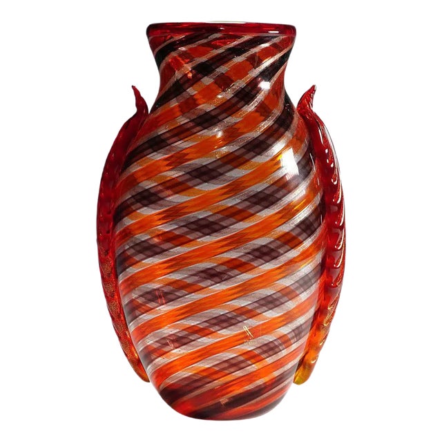 Murano Glass Spirale Vase by Eugenio Ferro, 2009 For Sale