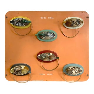 Vintage Duck Ring Toss Gameboard by Todi Toys For Sale