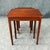 Late 20th Century Set of 3 Inlaid Mahogany Nesting Tables For Sale - Image 4 of 18