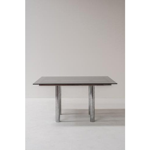 Dining table designed by Tobia Scarpa for Gavina, Italy, circa 1960. This striking piece reflects Scarpa’s architectural...