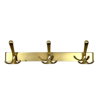 Vintage Aluminium Wall Coat Racks, 1960s, Set of 2 For Sale