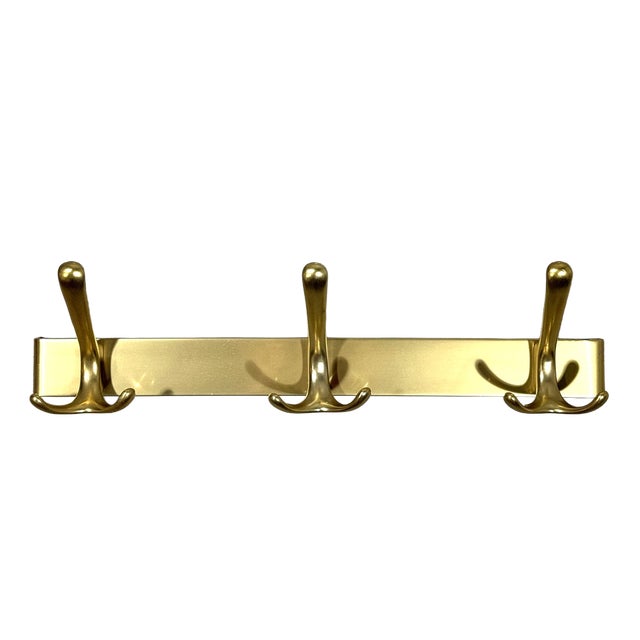 Vintage Aluminium Wall Coat Racks, 1960s, Set of 2 For Sale