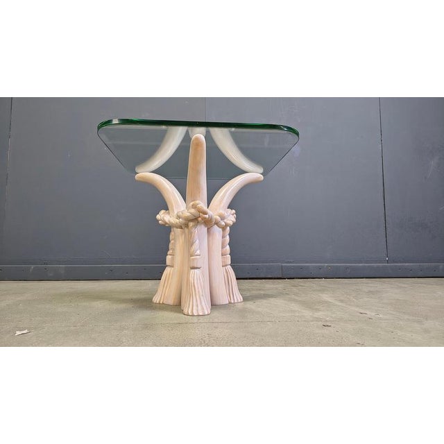 Vintage Faux Tusk Side Table from Sergio Longione, 1980s For Sale - Image 6 of 12