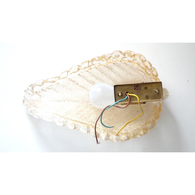 Murano Glass Wall Lamp from Barovier & Toso For Sale - Image 5 of 10