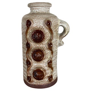 Fat Lava Brutalist Ceramic Vase by Heinz Siery for Carstens Tönnieshof, Germany, 1970s For Sale