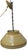 Vintage Farmhouse Cottage Core Yellow Gold Tole French Filagree Metal Hanging Ceiling Kitchen Light For Sale - Image 6 of 11