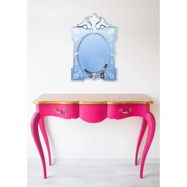 Vintage Venetian Style Mirror in Beveled Glass, in Very Good conditions. Designed 1950 to 1959