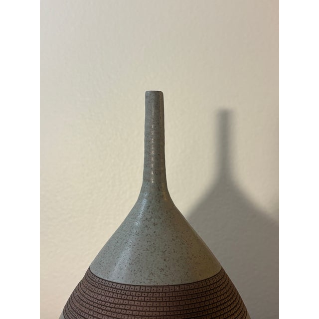 2010s Contemporary Studio Pottery Weed Pot Vase, Puerto Rico, 2012 For Sale - Image 5 of 5